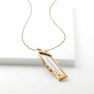 Turning Corners Fortune Locket - Gold